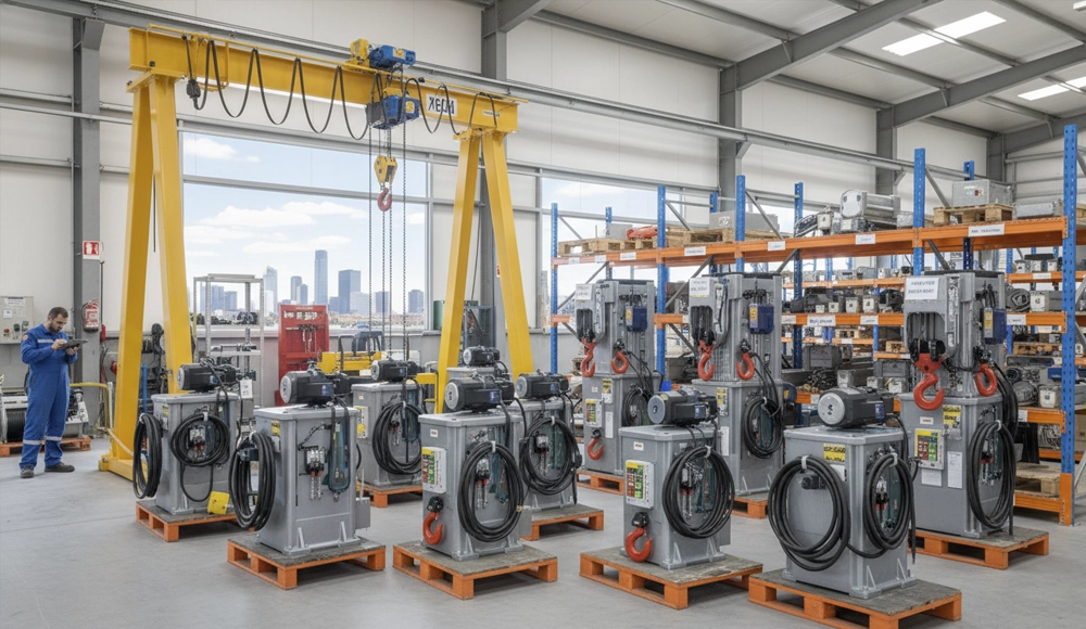 Alquiler Polipastos equipos de elevacion Madrid